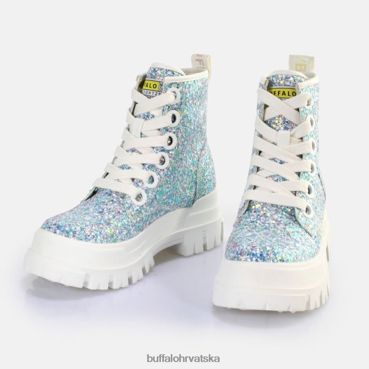 srebrna/krem Buffalo aspha lace up hi gležnjača vegan |čizme TDD6T372